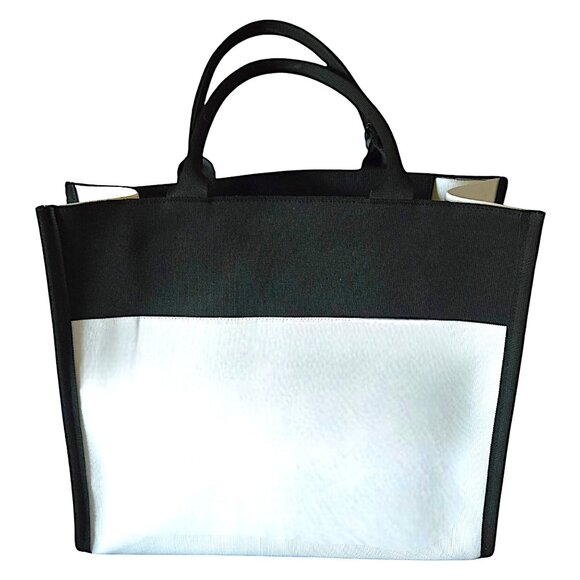 Kate Spade New York x Target Colorblock Black & White Knit Tote Bag – NEW - Picture 5 of 11